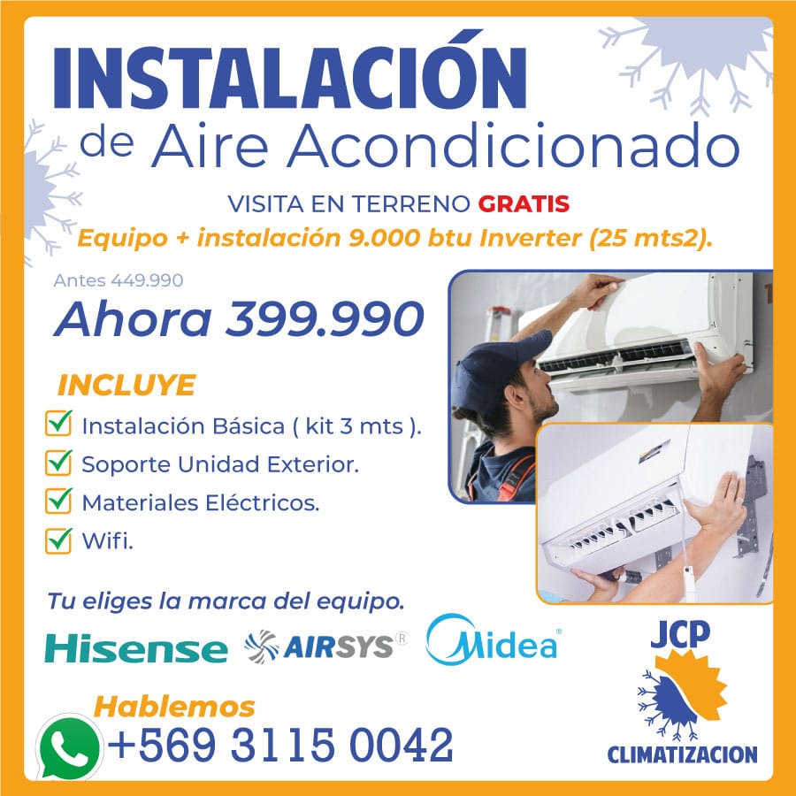 Aire Acondicionado Instalación Oferta Temporada 1